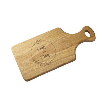 Personalised Custom Engraved Bamboo Chopping Block Novelty Serving Board Cheese Board for Birthday Housewarming Wedding