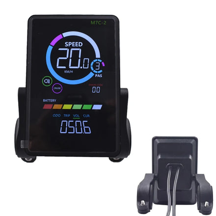 LCD Bicycle Computer Sensor Electric Bike Accessory with Integrated USB Charging Smart Electronic Type Compatible 24V-60V Models