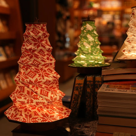 New Product Easter Christmas Style Home Decoration Waterproof Night Light Folding Table Paper Lamp for Company Business Gifts
