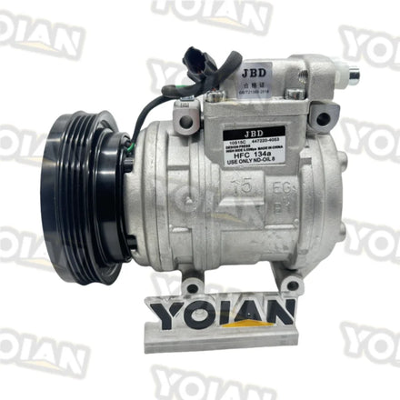 YOIAN Excavator Parts 10S15C A/C AC Compressor 20Y-979-6121 447220-4053 447220-4052 R134A for Komatsu PC200-7 PC360-7