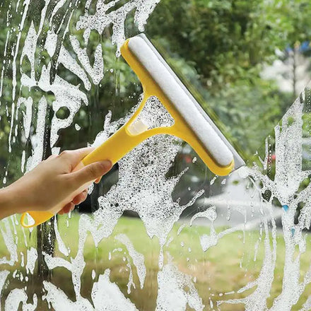 Home Use Plastic Long Handled Bathroom Wiper Washer Handle Grip Rubber Car Professional Hang Window Cleaning Squeegee