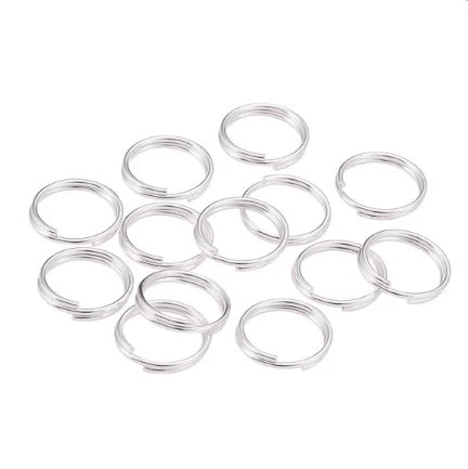 50 Pcs/100 Pcs/200 Pcs Key Ring Accessories Material Key Interface Ring Split Keychain Rings DIY Craft Metal