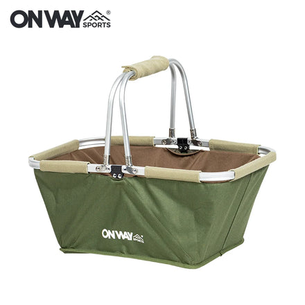 Modern Aluminum Outdoor Storage Basket for Beach Camping Picnic Large Capacity Foldable Design Easy Outdoor Furniture Ac2 Heavy