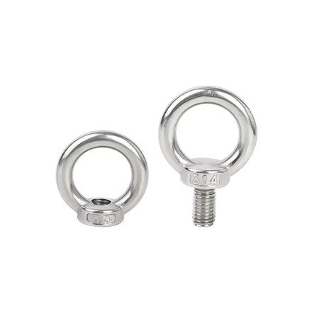 M6 M10 M16 Polished Stainless Steel INOX INNOX SS201 SS304 SS316 SS316L18-8 17-7 Ring Type Oval Threaded Lifting Eye Nut Nuts
