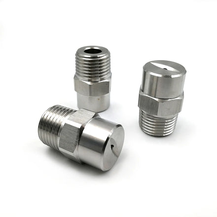 Factory Direct Sales 1/8 1/4 Inch Flat Fan Nozzle High-pressure SS304 316 Water Jet Spray Nozzle