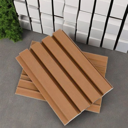 Wholesale Decorative Exterior Wall Panels Wpc Wall Panel for Outdoor Exterior Wpc Fluted Wall Panels