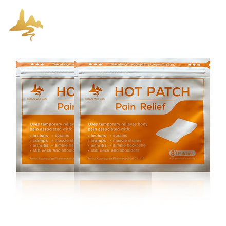 Healthcare Supplier's Elastic Fabric Heat Patch Transdermal Adult Knees Shoulder Muscles Pain-soothing Hot & Cold Packs