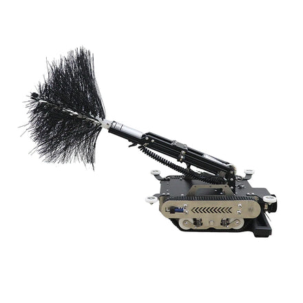 Robot Cleaning System with HD Cameras Adjustable Lift Mechanism for Efficient Duct Cleaning