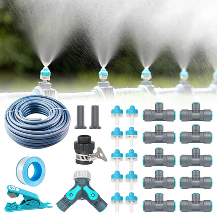 Sprinkler Irrigation System Kit Water-Saving Quick Connect Nozzles Drip Irrigation System for GardenOrchard & Nursery