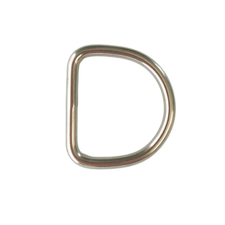Polished Stainless Steel D Ring Rigging for Air Boat Kayak Alloy Belt for Buckle Fixed Luggage Ring Rope Connection Ring-Pack Ca