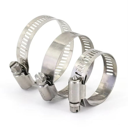 Wholesale Customized Size 304 German Type Stainless Steel Hose Clamp Heavy Duty in Metric System