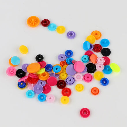 2025 Custom 13mm Color Resin Snap Buttons Colorful Plastic POM for Clothes Customizable Colorful Plastic POM Snap Buttons