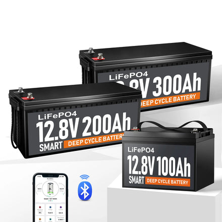 EU Stock Deep Cycle 12.8V Lithium Ion Battery Lifepo4 12V 100AH 200ah 300AH 400ah Li-ION Solar Storage System Pack
