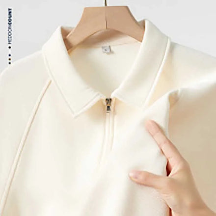 OEM Custom Logo Summer Men's New Tops Breathable 220g Pearl Cotton Light Luxury High-end Half-zip Short-sleeved POLO Shirt