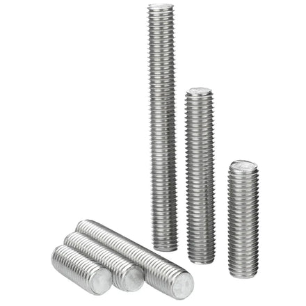 304 Stainless Steel Full Threaded Rod Screw Stud Headless Bolt M3 M4 M5 M6 M8 Black Zinc Finish Metric System