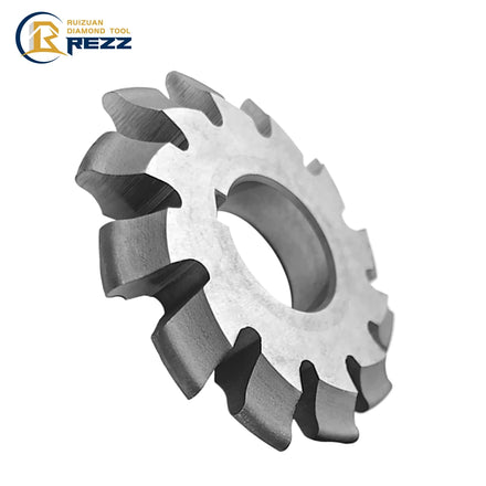 High Speed Steel Gear Cutter TiN Coated 8Pcs M1-M8 Gear Milling Cutter Involute Gear Cutter