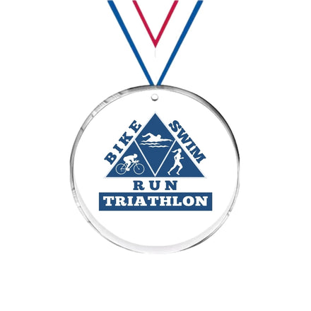 High-Quality Acrylic Award Medals with Custom Logo for Sports Competitions