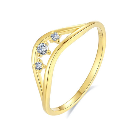 New Arrival 925 Sterling Silver Jewelry Costom Zircon 18k Glod Braided Lab Grown Mossanite Engagement Rings for Women