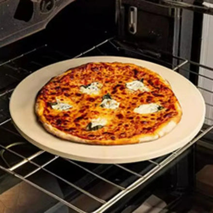 Bakeware Thick Make Oven Flat Serving Heavy Duty Single Tray Slices Long Shop Pizza Baking Pan