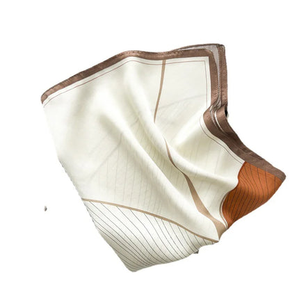 Women's 100% Silk Square Scarf Elegant and Versatile Printed Pattern Spring-Themed Wholesale