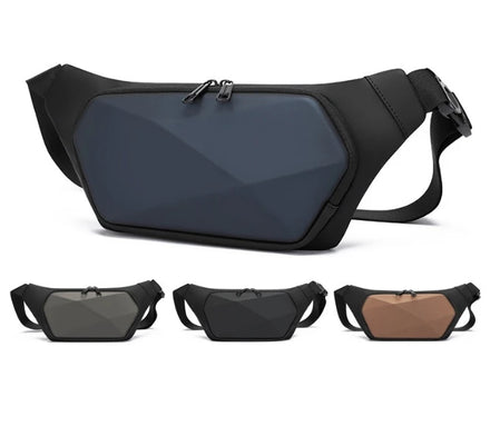 MKW-7020 10pcs Custom Logo Hard Shell Chest Bag Waterproof Men Fanny Pack Multifunctional Durable Outdoor Waist Bag