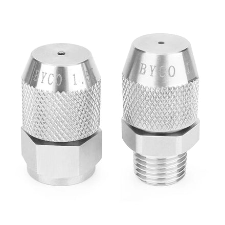 BYCO Stainless Steel 304 Removable Cone Mist Spray Nozzle Fog Cannon Water Misting Nozzle