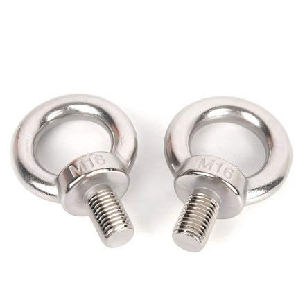 Best-Selling Durable Stainless Steel Eyebolts and Nuts Super Wear Resistant with Good Corrosion Resistance Plain Finish
