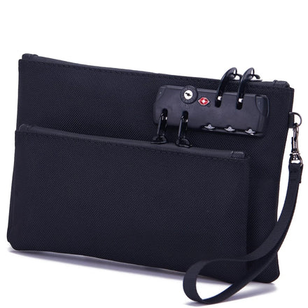 Custom Bank Deposit Security Wallet Zipper Closure Money Bag for Cash and Coins