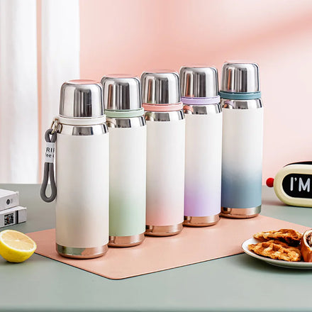Large Capacity 316 Stainless Steel Thermos Cup High Temperature Resistance Portable Insulated Gradual Pot Gift for Girls High