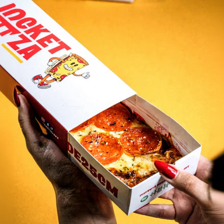 Eco-Friendly Food Grade Hot Corn Dog Pizza Paper Slide Boxes Crepe Desert Snack Catering Tray Cardboard Packaging Bakery Folders