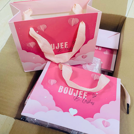 Custom Gift Bags Luxury Boutique Perfumes Packaging Wedding Small Jewelry Paper Bag With Handles