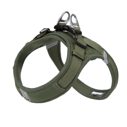OEM Custom Logo Wholesale Adjustable No Pull Soft Reflective Pet Dog Harness Nylon Designer Outdoor Dog Training Vest Breathable