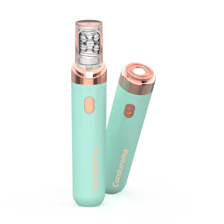 Conduroma 2 in 1 Electric Rechargeable Multifunctional Hair Remover Epilator& Facial Hair Remover for Legs Arm & LED Light