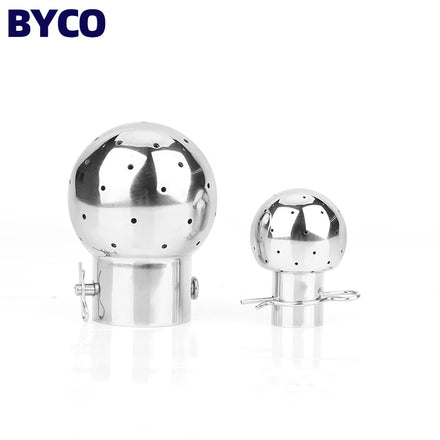 BYCO Weld Fixed Cleaning Ball SS316L Tank Spray Cleaning HeadTank Washing Nozzle for Food Processing Tank Cleaning