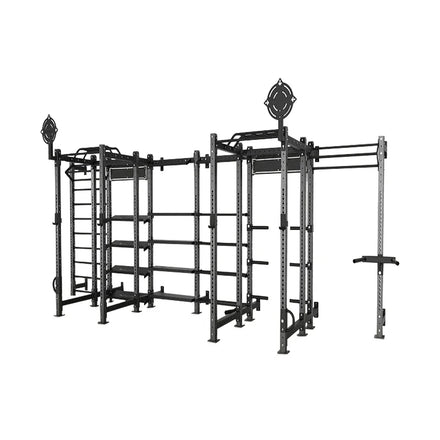 Power Distro Rack Bnech Press Home Gym Equipment 3x3 Gauge 11 Power Rack with Safety Bars Multi-Function Station