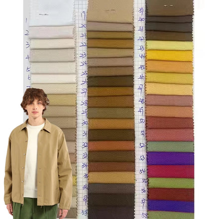 Wholesale 10856 220gsm Khaki Chino Cotton Twill Fabric Textile 100% Cotton Twill Chino Fabric for Man Shirts Clothing