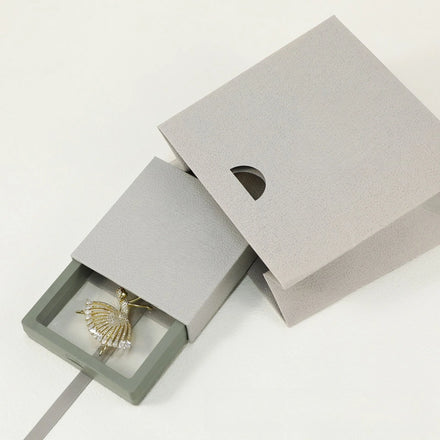 Customized Transparent PE Film Display Box Necklace Bracelet Ring Earring Packaging Box Anti-oxidation Jewelry Box With logo