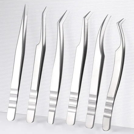 MASSA Professional High Precision Wavy Shape Grafting Eyelash Extension Tweezers Custom Supported with Pointed Tip
