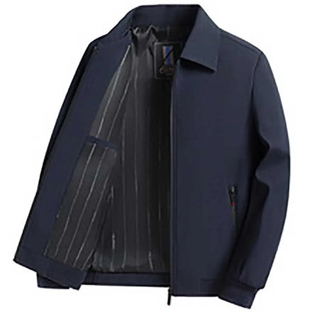 OEM Custom Logo Embroidery Men's Executive Coat Spring and Autumn High-end Business Casual Clothing Middle-aged Jacket