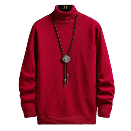 OEM custom logo embroidery printed design cross-border winter men's sweaters inner wear knitted sweatshirts