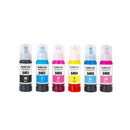 For Tatrix Premium Compatible for Epson SureLab Printer for Ink T54C T54H T54F T54C1 T54H1 T54F1 Water Based Color Bottle Refill