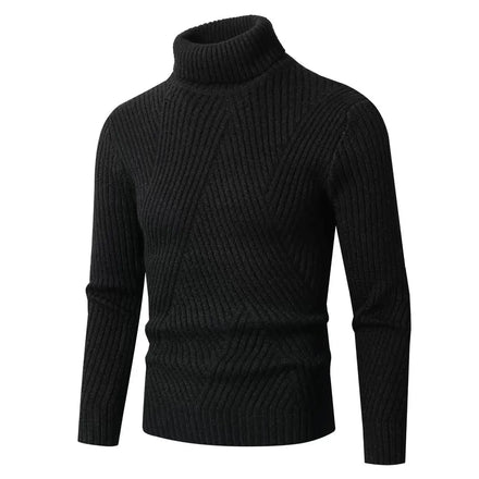 OEM custom logo embroidery printed design cross-border autumn and winter turtleneck men's twisted thickened pullover sweatshirt