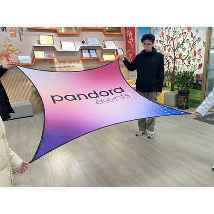 Tongjie Custom Printing Polyester Stretch Banners for Marathons Triathlons Racing Sports Games