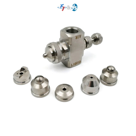YS New Conventional air Atomizer Stainless Steel air Atomizer Atomizer Cleaning Nozzle Humidification Cleaning Equipment Parts