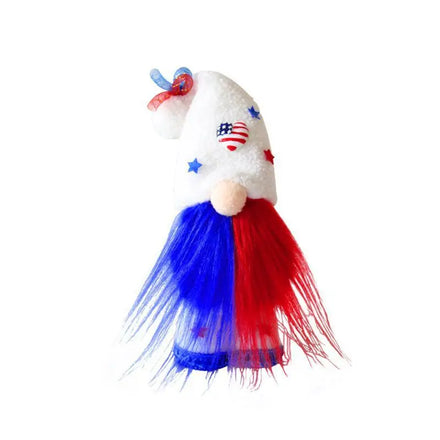 2026 New American Independence Day Hat Faceless Forest Elderly Doll Standing Bearded Old Man Dwarf Party Decoration