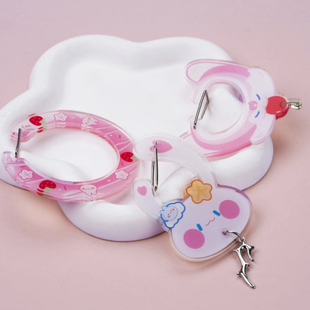 Custom Design Acrylic Carabiner Unique Shape Vibrant Printing Perfect for Anime Merch & Promotions