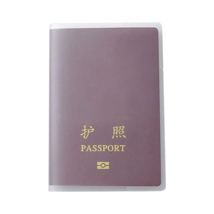 2025 Wholesale Transparent Passport Holder ID Card Waterproof Travel PVC Clear Passport Holder for Business