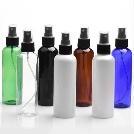 Custom Logo 200ml PET Toner Plastic Fine Mist Spray Bottles for Cosmetic Perfume Liquid Facial Hair Oil Makeup Water Packaging