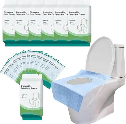 Waterproof Virgin Wood Pe Film Disposable Toilet Seat Paper Cover With 1/64 Fold Disposable Toilet Seat Covers