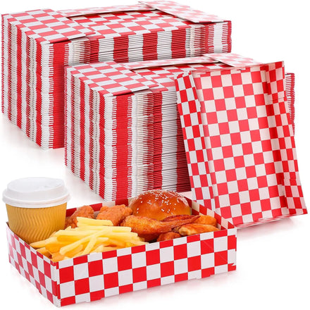 Eco-Friendly Bakery Cookie Paper Tray for Fast Food Catering Crepe Burger Sausage French Fries Chocolate Sandwich for Sushi